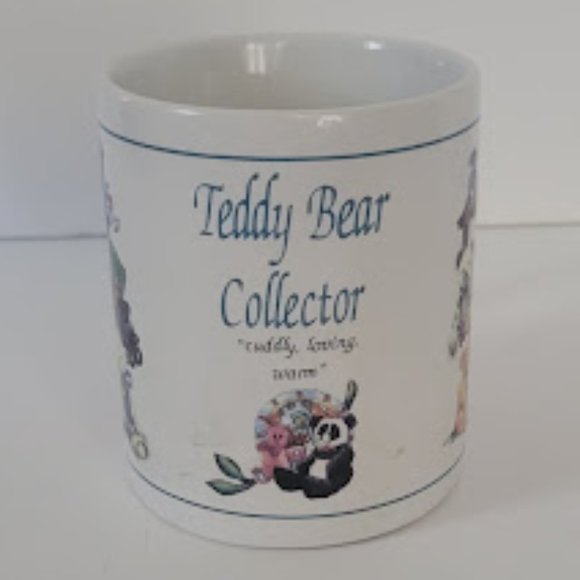 NameMe Calligraphy "Teddy Bear Collector" Coffee Mug Teacup - Picture 2 of 4